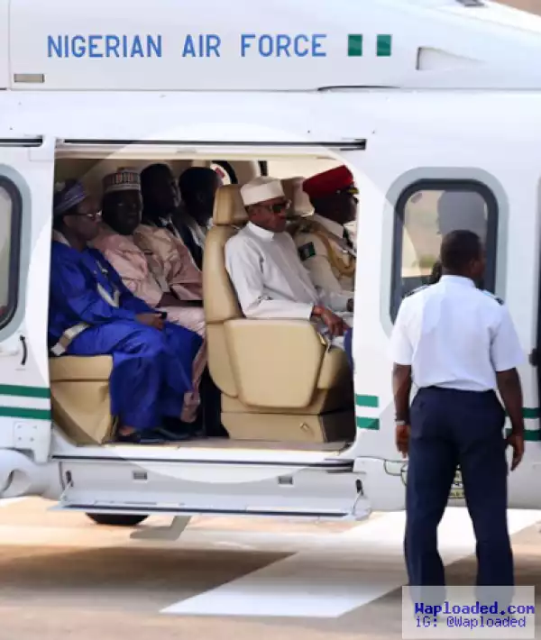 Photos: President Buhari Departs For United Arab Emirates